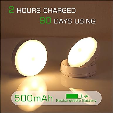 AIDREAMS USB RECHARGEABLE LED NIGHT LIGHT WITH MOTION SENSOR