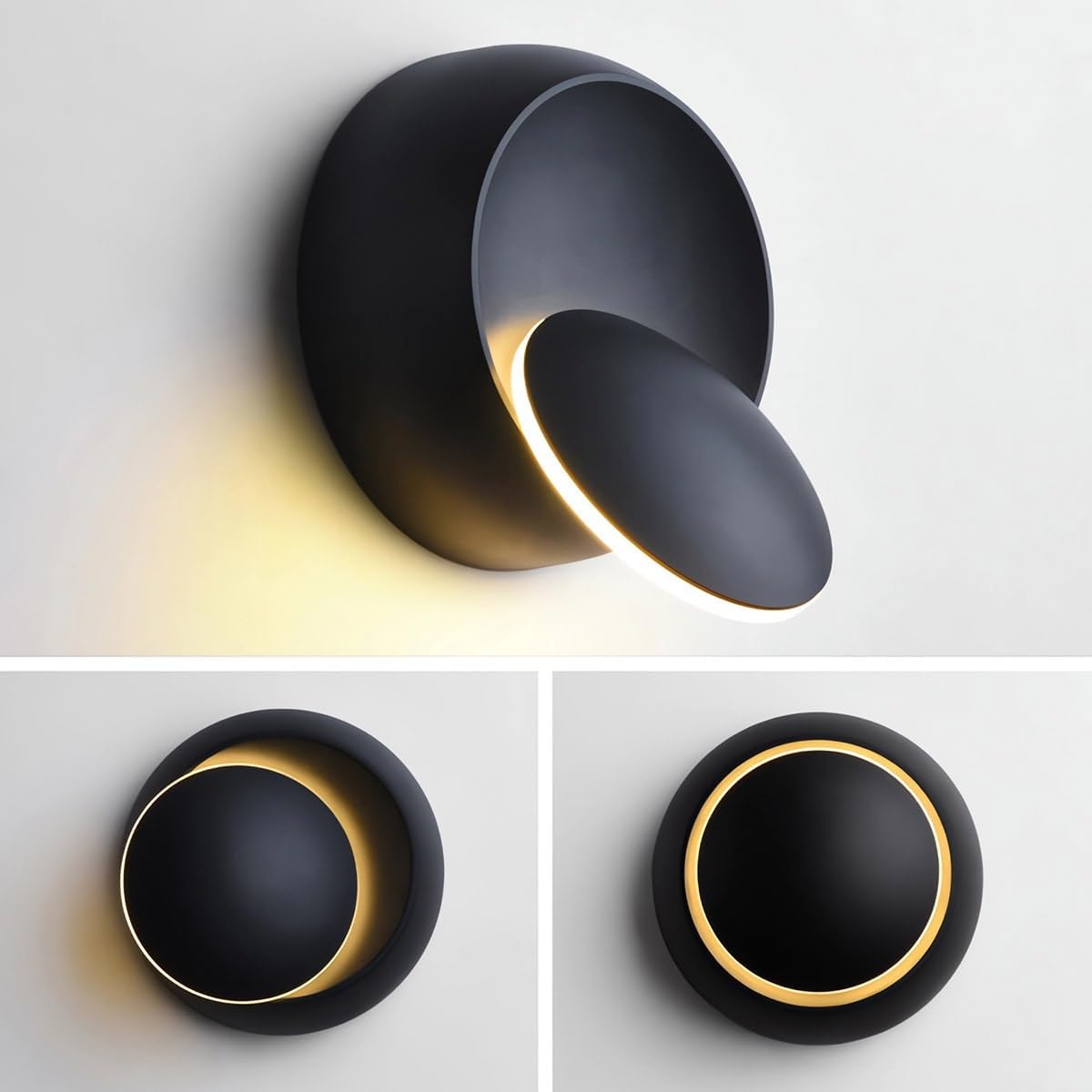 LED Modern Wall Lamp 350° Rotatable Wall Light