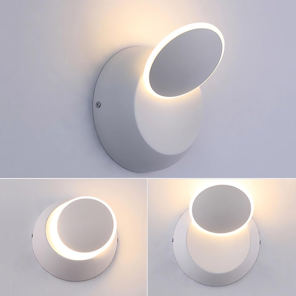 LED Modern Wall Lamp 350° Rotatable Wall Light