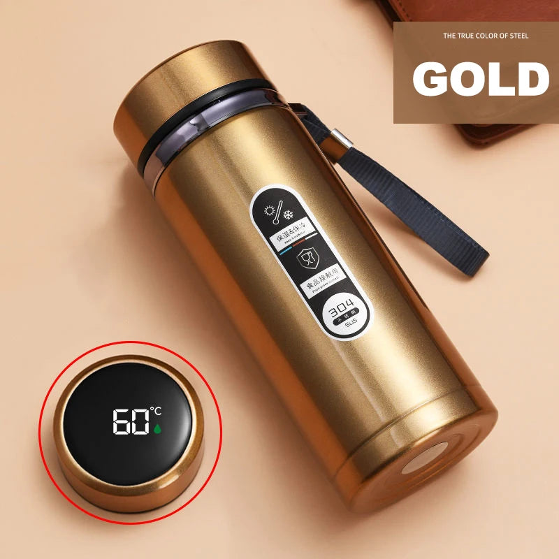 Thermos Flask in Stainless Steel with LED Temperature Display SUS304