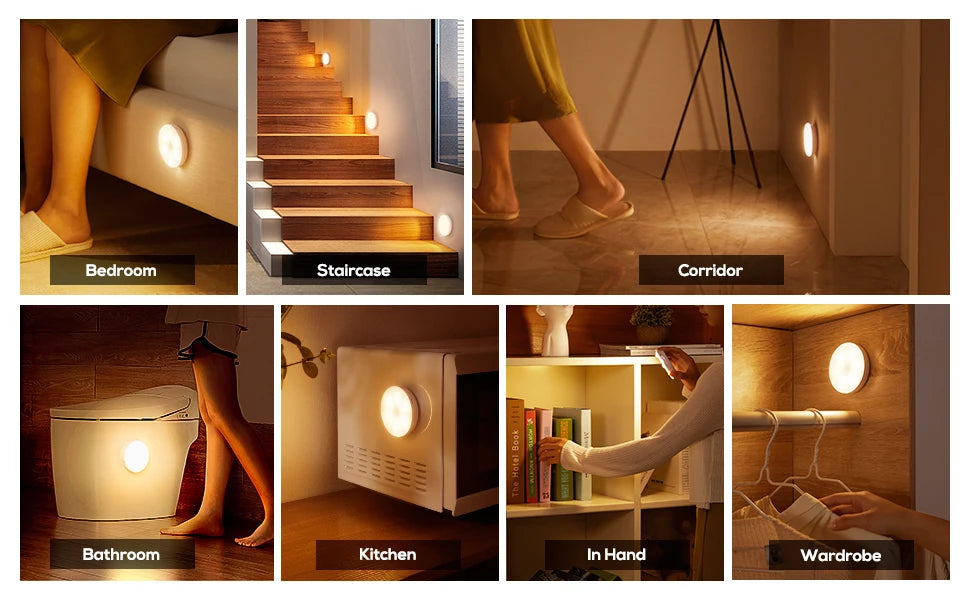 USB RECHARGEABLE LED NIGHT LIGHT MOTION SENSOR AIDREAMS