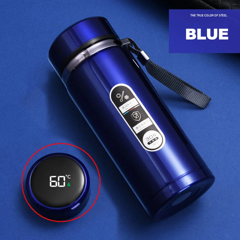 Thermos Flask in Stainless Steel with LED Temperature Display SUS304