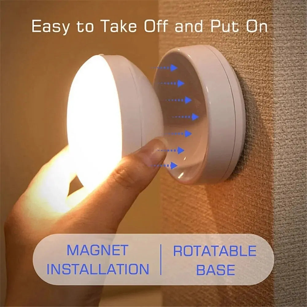 AIDREAMS USB RECHARGEABLE LED NIGHT LIGHT WITH MOTION SENSOR