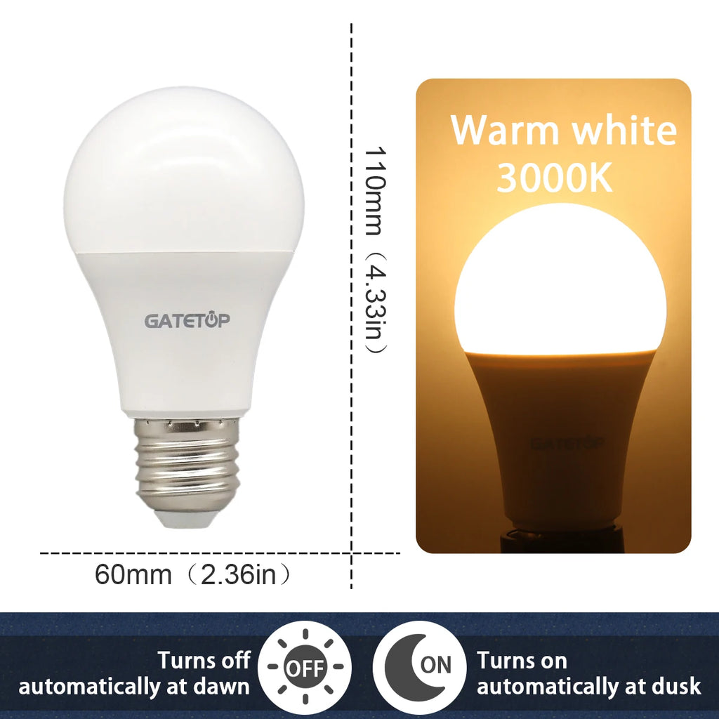 LED BULB LIGHT SENSOR CONTROL DUSK TO DAWN AIDREAMS