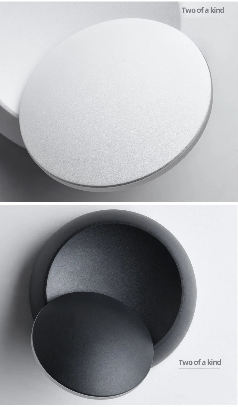 LED Modern Wall Lamp 350° Rotatable Wall Light