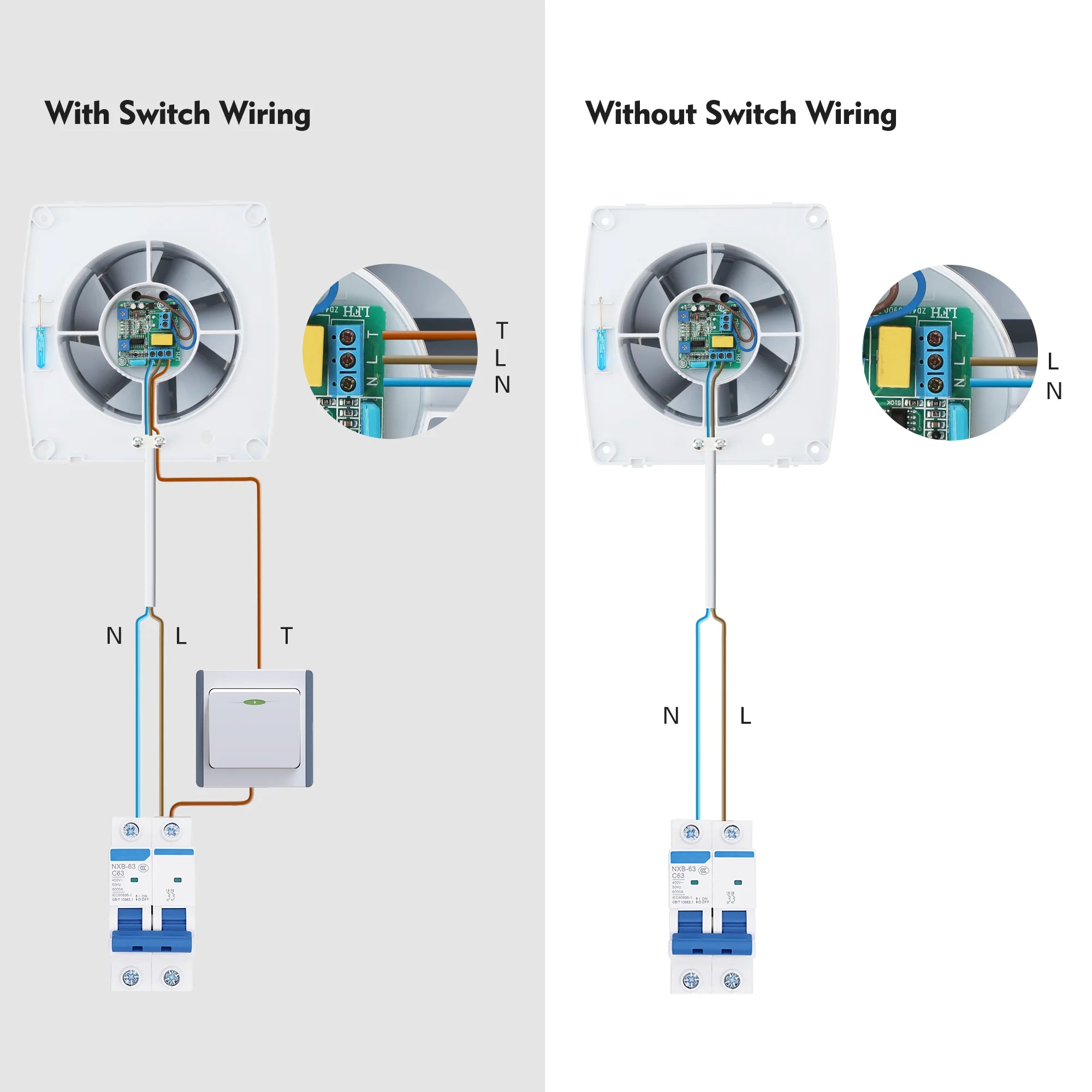 EXHAUST FAN WITH HUMIDITY SENSOR AIDREAMS