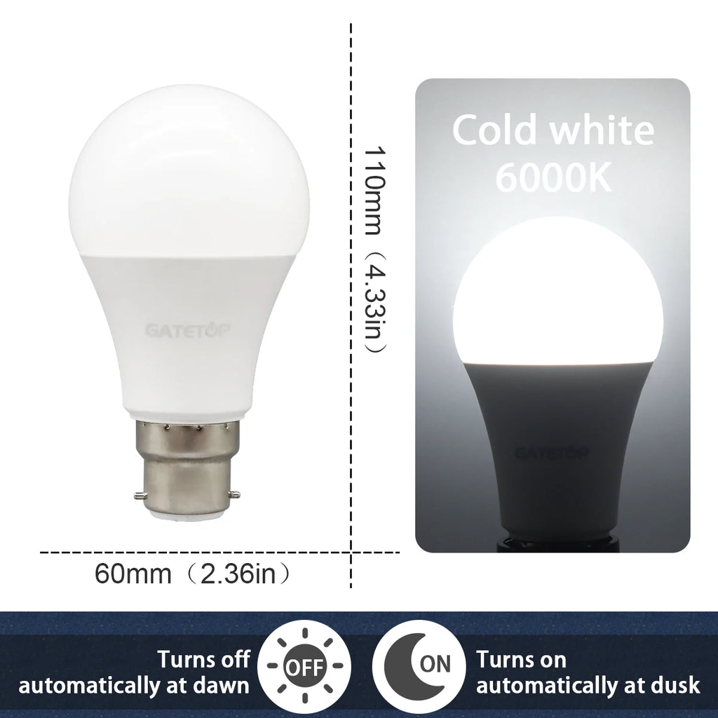 LED BULB LIGHT SENSOR CONTROL DUSK TO DAWN AIDREAMS