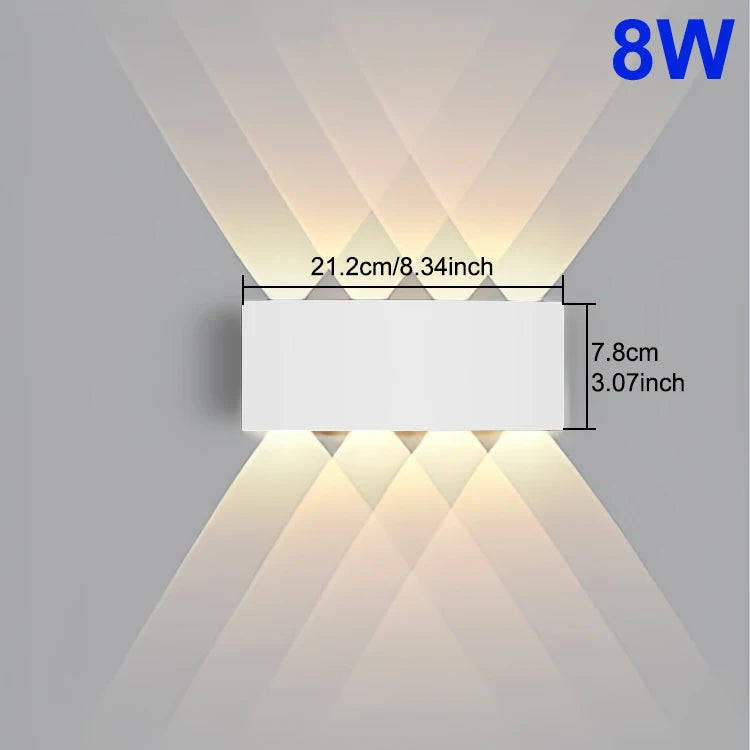 LED WALL LIGHT WATERPROOF IP65 OUTDOOR WALL LAMP AIDREAMS