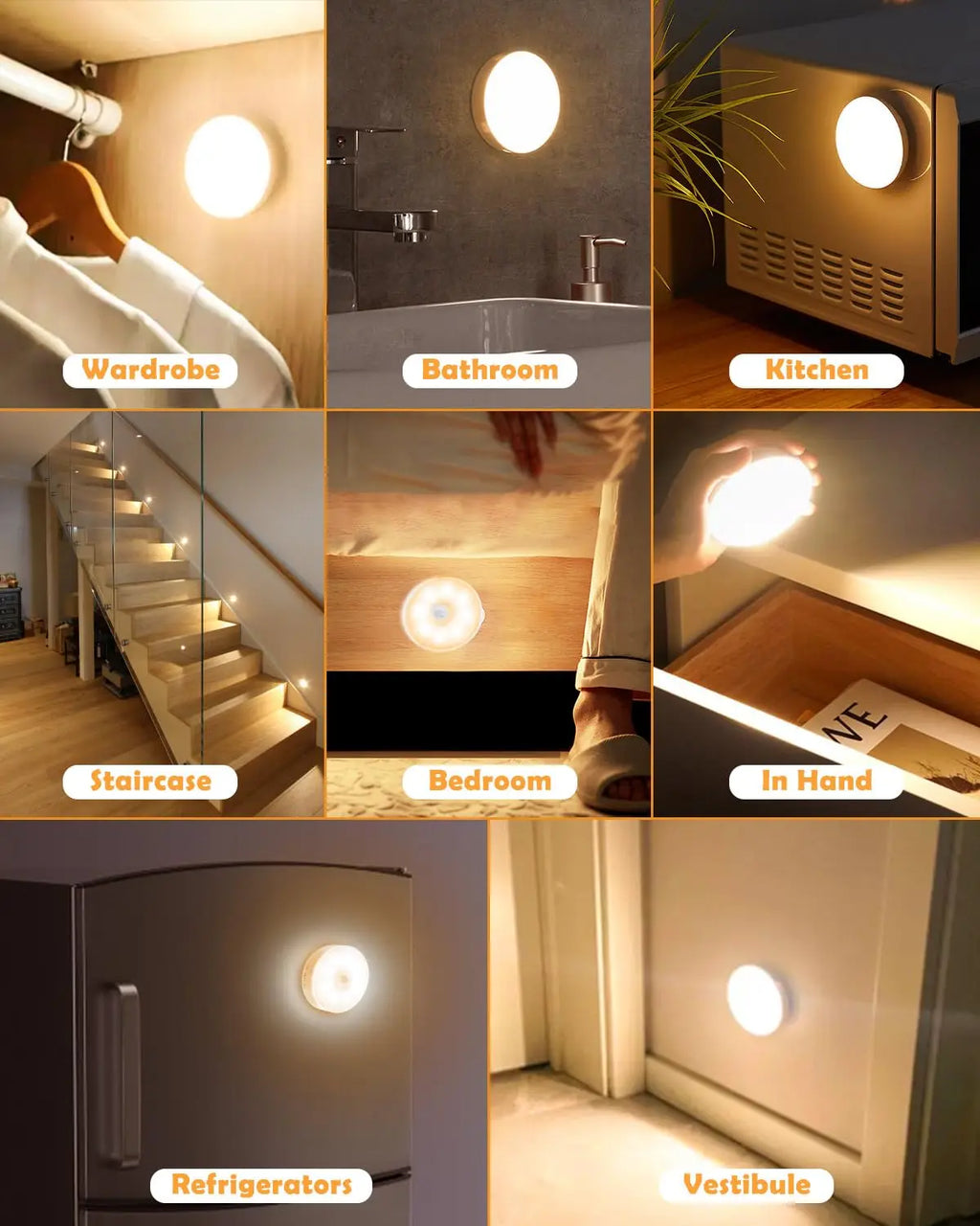 USB RECHARGEABLE LED NIGHT LIGHT MOTION SENSOR AIDREAMS