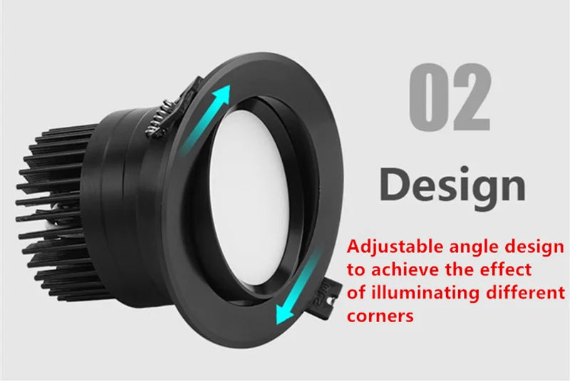 HIGH-PERFORMANCE LED DOWNLIGHT ANGLE ADJUSTABLE ANTI-GLARE AIDREAMS