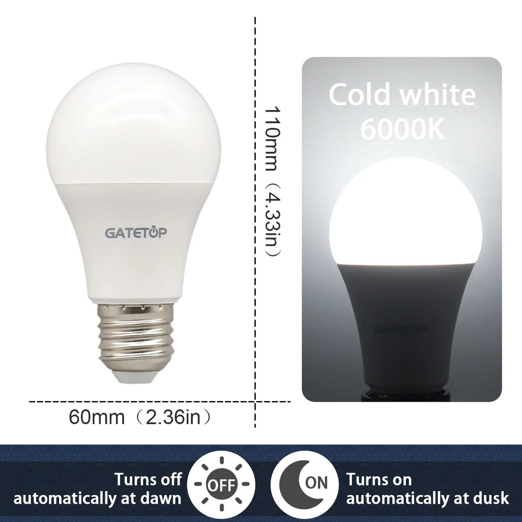LED BULB LIGHT SENSOR CONTROL DUSK TO DAWN AIDREAMS